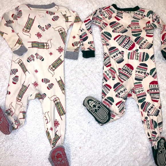 Burt’s bee baby (old style- thick and durable!) EUC 6/9 Christmas Pajamas 🎅🏼🎄 - Picture 4 of 8